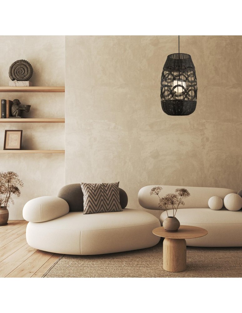 Boho pendant lamps - Milagro ARONA BLACK pendant lamp 1xG9 fi 400 ML0355 - product kolory-swiatla.pl 4