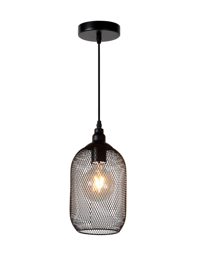 Pendant lamps - Lucide MESH Pendant E27 15cm H 29cm 43404/15/30 - product kolory-swiatla.pl 2