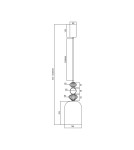 Designer pendant lamps - Milagro ARTE 12W LED pendant lamp ML0358 - product 5