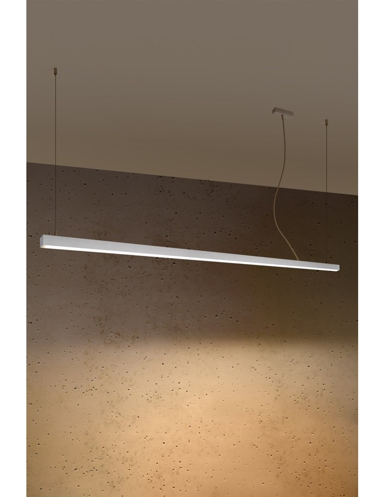 Pendant lamps over desk - Thoro Pendant lamp PINNE 200 white 3000K TH.228 - product kolory-swiatla.pl 2