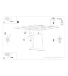 Pendant lamps over desk - Thoro Pendant lamp PINNE 200 white 3000K TH.228 - product 9