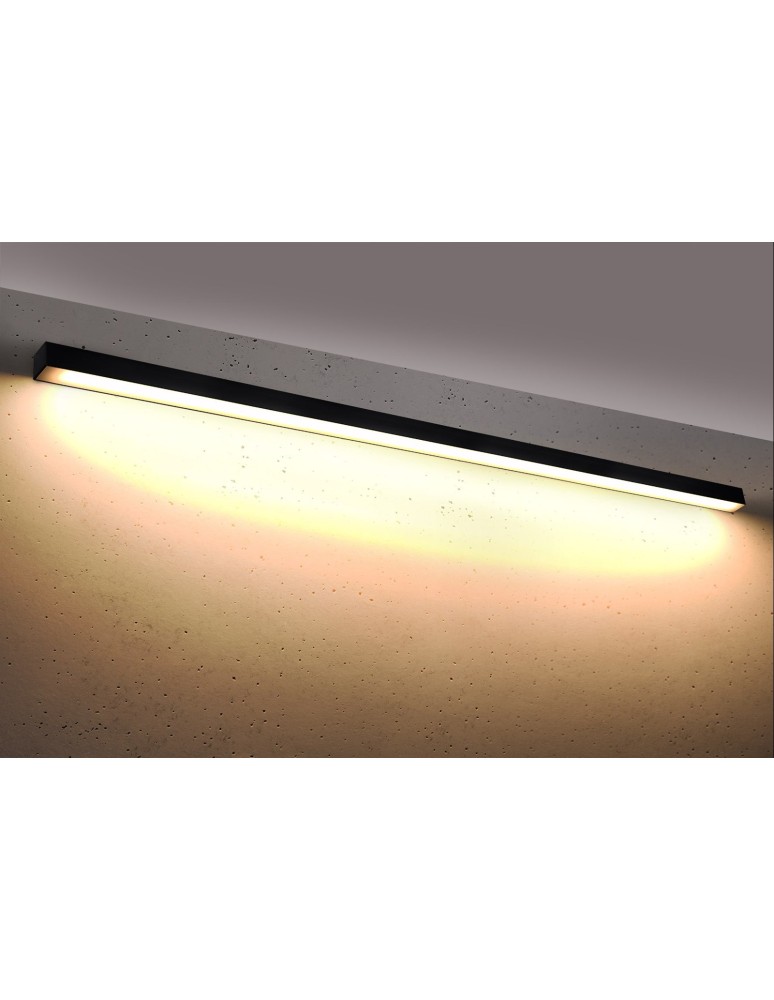 LED wall lamps - Thoro Wall lamp PINNE 200 black 3000K TH.235 - product kolory-swiatla.pl 2