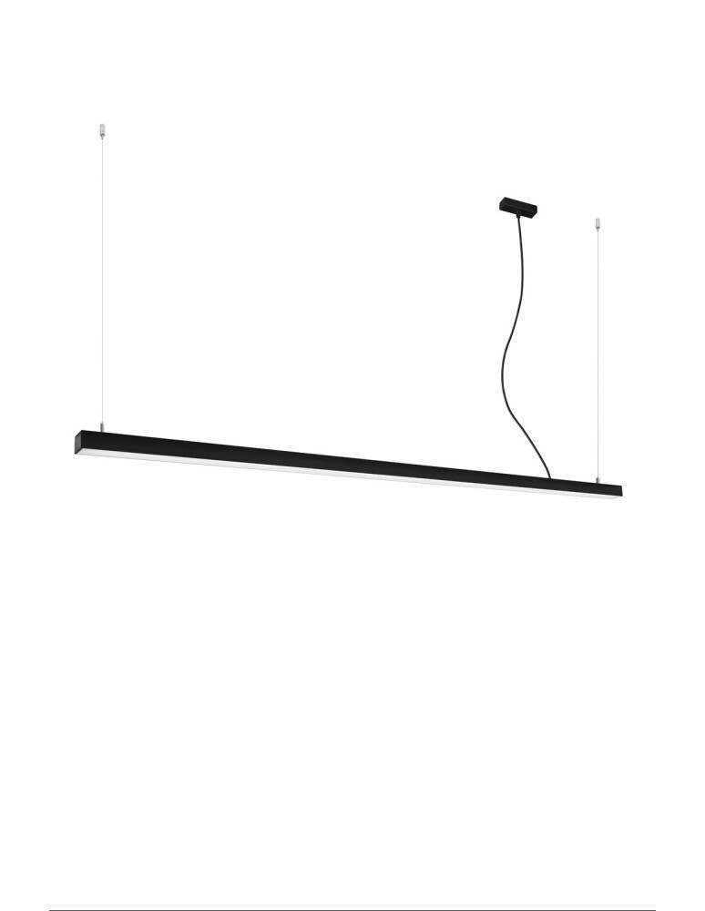 Pendant lamps over desk - Thoro Pendant lamp PINNE 200 black 3000K TH.229 - product kolory-swiatla.pl 3