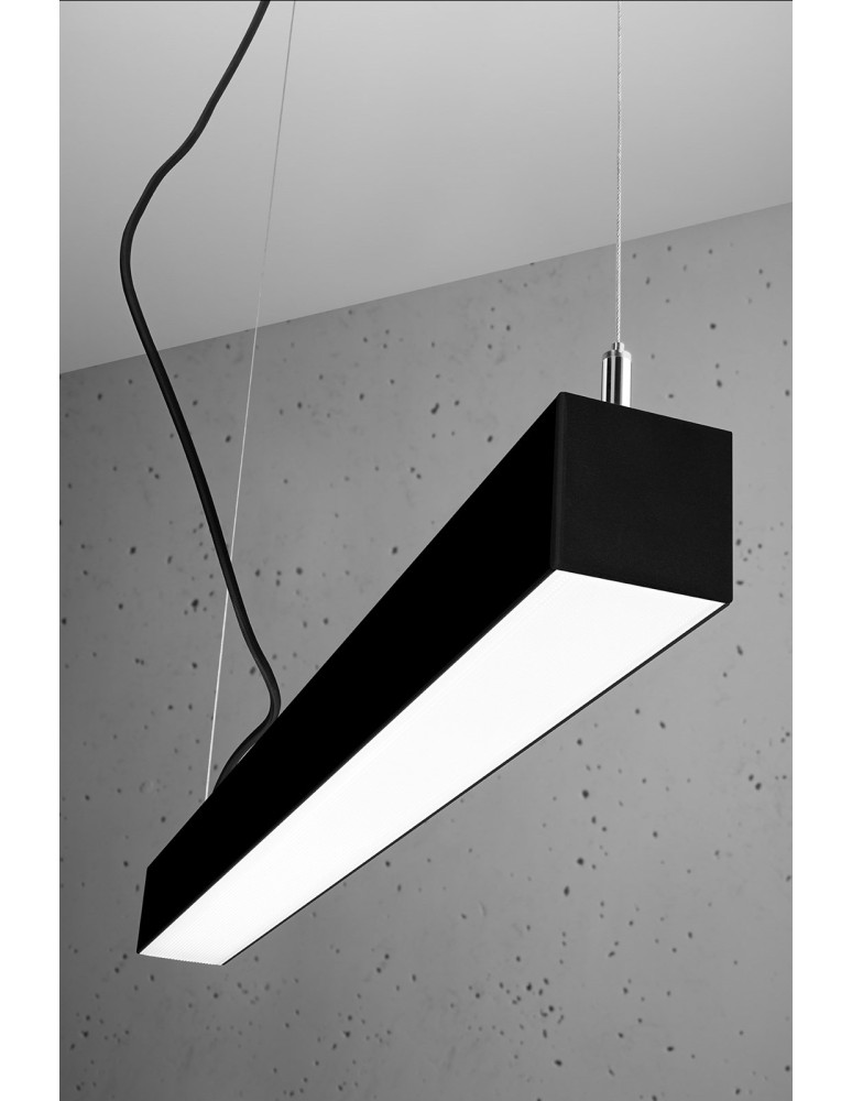 Pendant lamps over desk - Thoro Pendant lamp PINNE 200 black 3000K TH.229 - product kolory-swiatla.pl 6