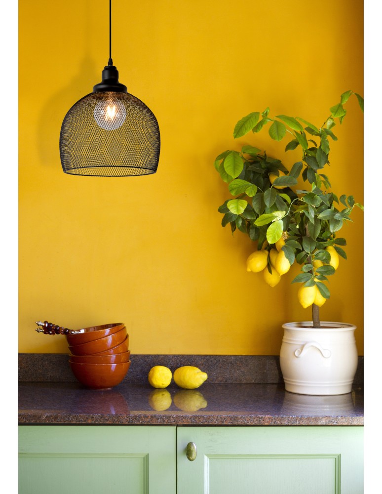 Pendant lamps - Lucide MESH Pendant E27 28cm H 32cm 43404/28/30 - product kolory-swiatla.pl 4