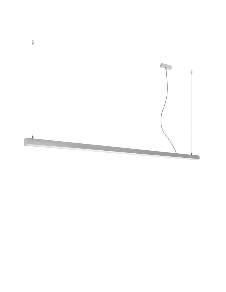 Pendant lamps over desk - Thoro Pendant lamp PINNE 200 grey 3000K TH.230 - product kolory-swiatla.pl 3
