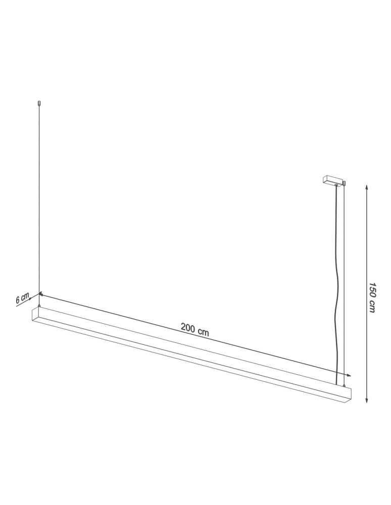 Pendant lamps over desk - Thoro Pendant lamp PINNE 200 grey 3000K TH.230 - product kolory-swiatla.pl 8