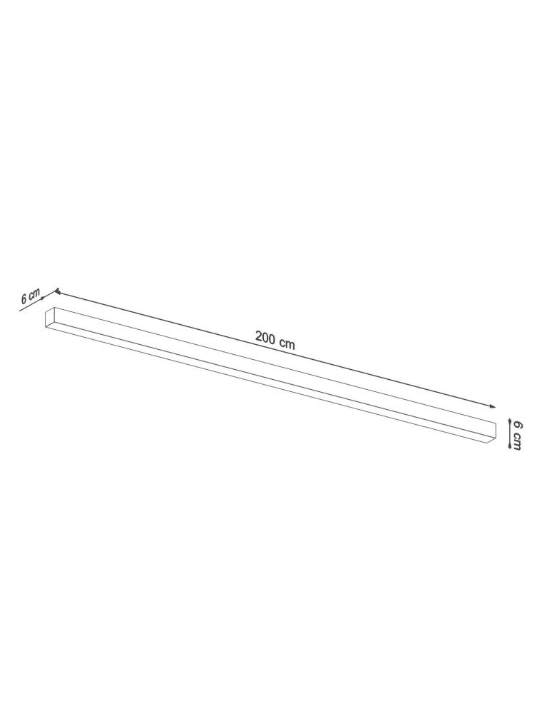 LED wall lamps - Thoro Wall lamp PINNE 200 black 4000K TH.238 - product kolory-swiatla.pl 6