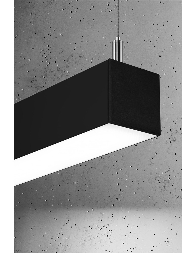 Pendant lamps over desk - Thoro Pendant lamp PINNE 200 black 4000K TH.232 - product kolory-swiatla.pl 5