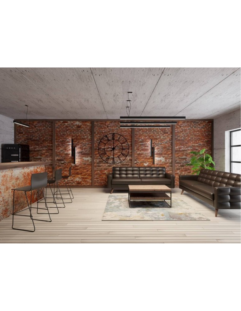 Pendant lamps over desk - Thoro Pendant lamp PINNE 200 black 4000K TH.232 - product kolory-swiatla.pl 11