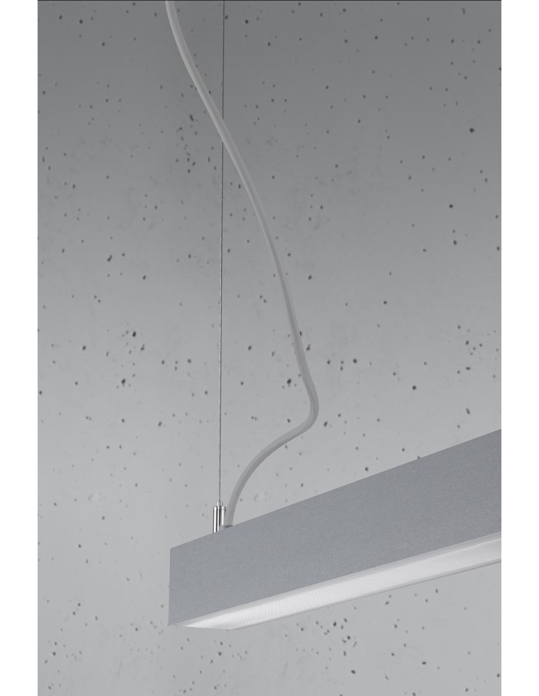 Pendant lamps over desk - Thoro Pendant lamp PINNE 200 grey 4000K TH.233 - product kolory-swiatla.pl 7