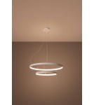 Pendant lamps circles - Thoro Chandelier RIO 2 55/78 white LED 3000K TH.176 - product 3