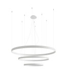 Pendant lamps circles - Thoro Chandelier RIO 3 55/78/110 white LED 3000K TH.215 - product 1