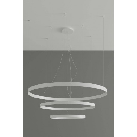 Thoro Żyrandol RIO 3 55/78/110 biały LED 3000K TH.215