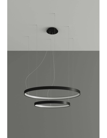 Thoro Żyrandol RIO 2 55/78 czarny LED 4000K TH.212 - produkt 2