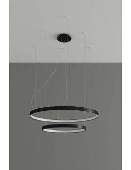 Thoro Żyrandol RIO 2 55/78 czarny LED 4000K TH.212 - produkt 2