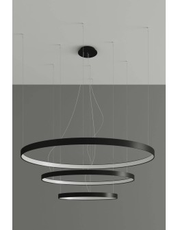 Thoro Chandelier RIO 3 55/78/110 black LED 4000K TH.177 - product 2