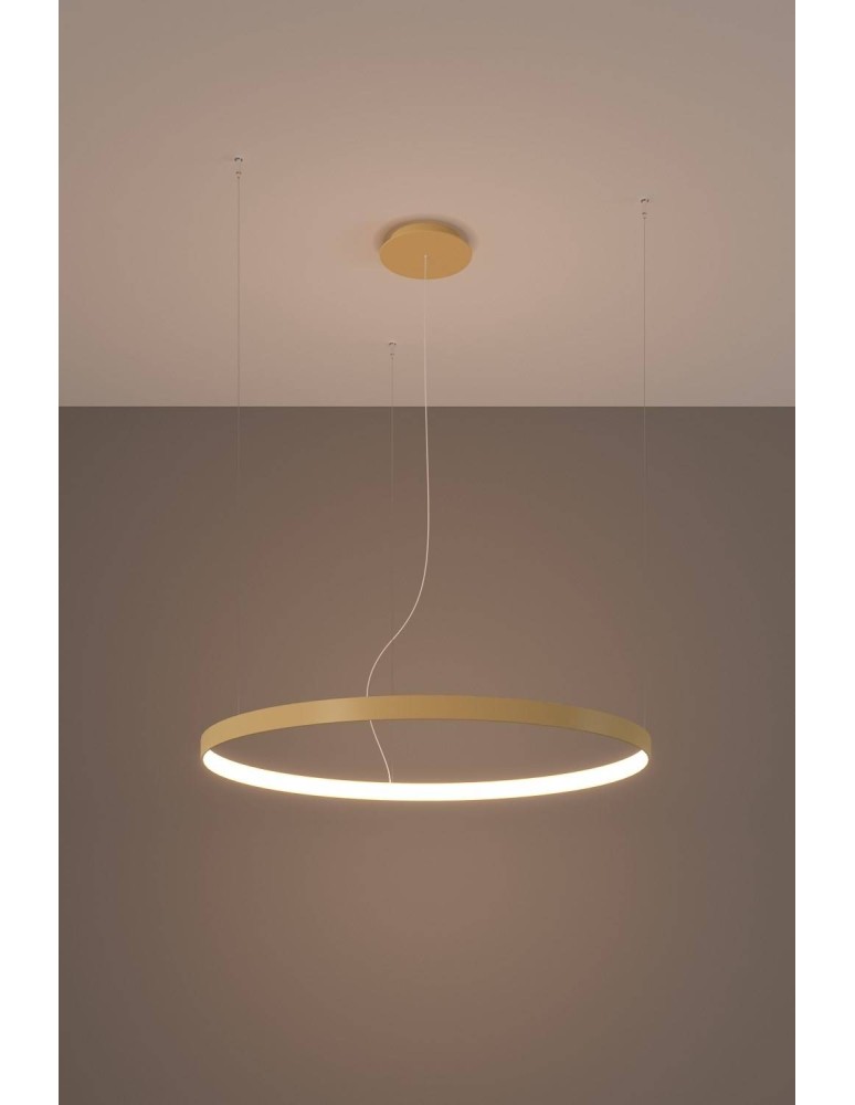Pendant lamps circles - Thoro Chandelier RIO 55 gold LED 3000K TH.216 - product kolory-swiatla.pl 3