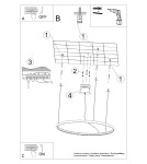 Pendant lamps circles - Thoro Chandelier RIO 55 gold LED 3000K TH.216 - product 11