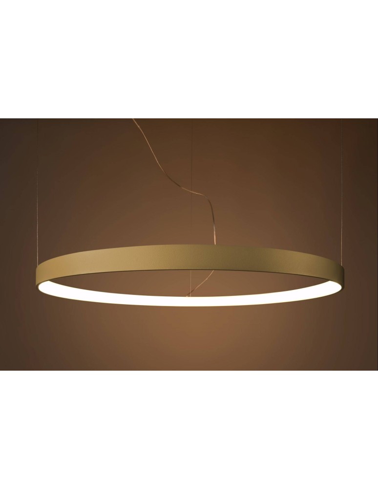 Pendant lamps circles - Thoro Chandelier RIO 110 gold LED 3000K TH.218 - product kolory-swiatla.pl 7