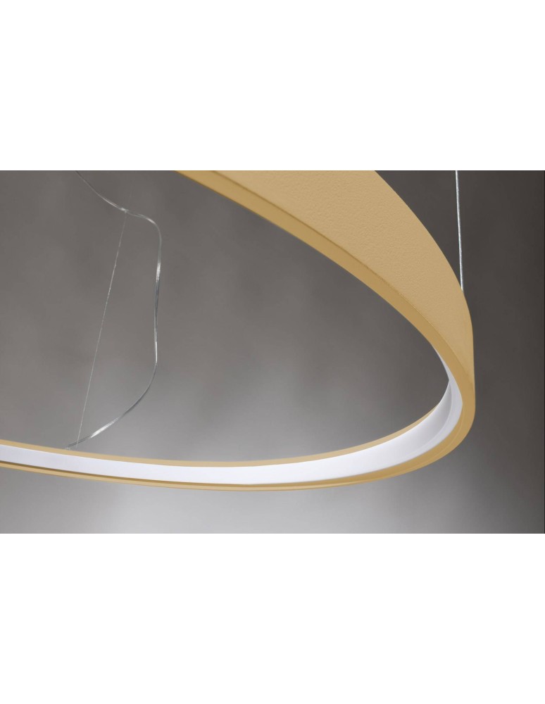 Pendant lamps circles - Thoro Chandelier RIO 110 gold LED 3000K TH.218 - product kolory-swiatla.pl 8