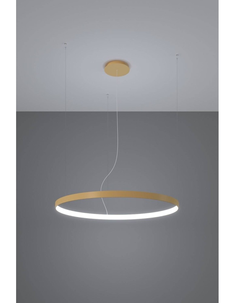 Pendant lamps circles - Thoro Chandelier RIO 55 gold LED 4000K TH.217 - product kolory-swiatla.pl 3
