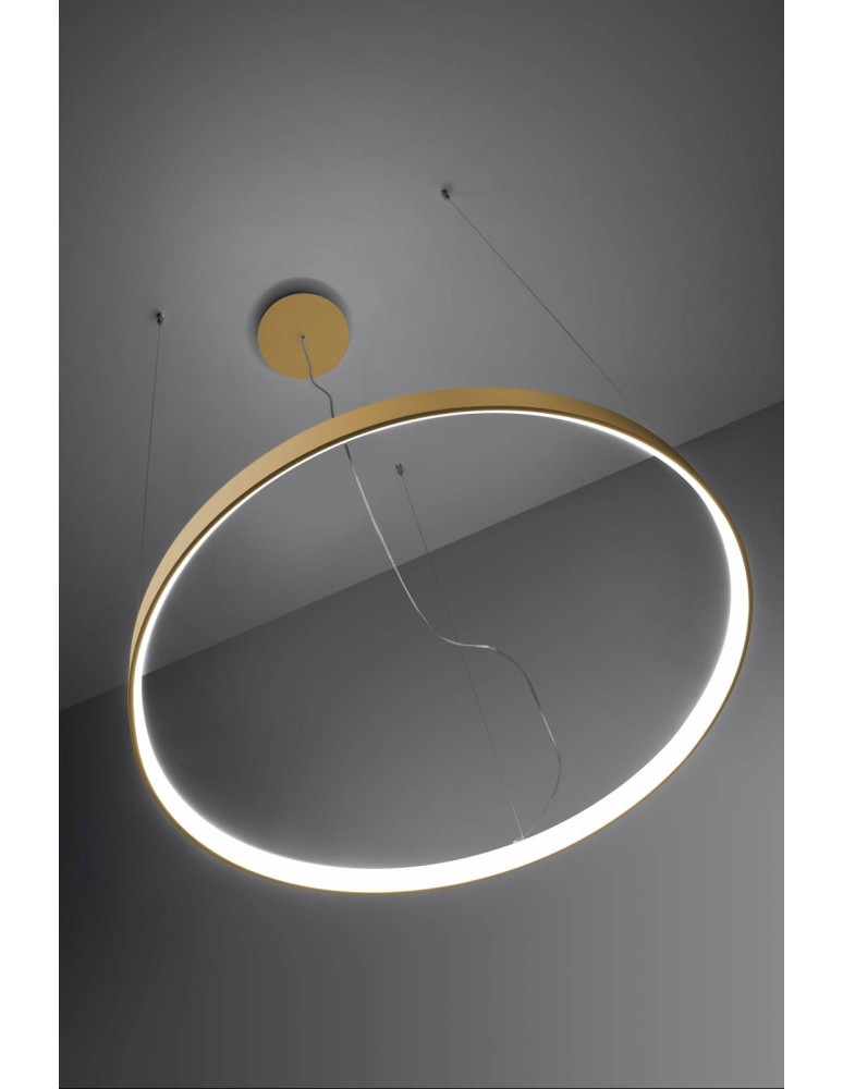 Pendant lamps circles - Thoro Chandelier RIO 55 gold LED 4000K TH.217 - product kolory-swiatla.pl 5
