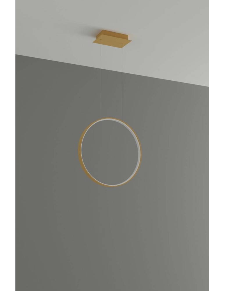 Pendant lamps circles - Thoro RIO 55 gold LED 3000K pendant lamp TH.220 - product kolory-swiatla.pl 2