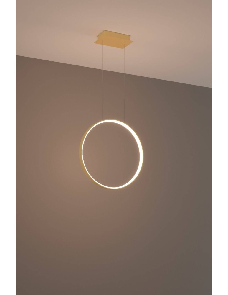 Pendant lamps circles - Thoro RIO 55 gold LED 3000K pendant lamp TH.220 - product kolory-swiatla.pl 3