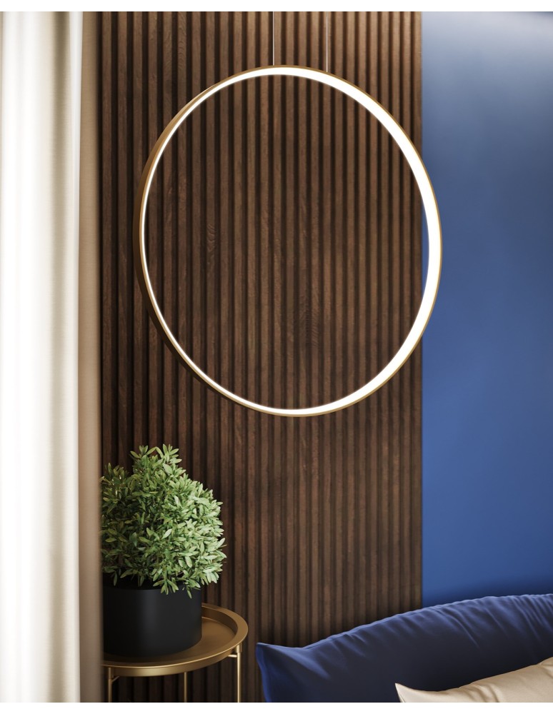 Pendant lamps circles - Thoro RIO 55 gold LED 3000K pendant lamp TH.220 - product kolory-swiatla.pl 15