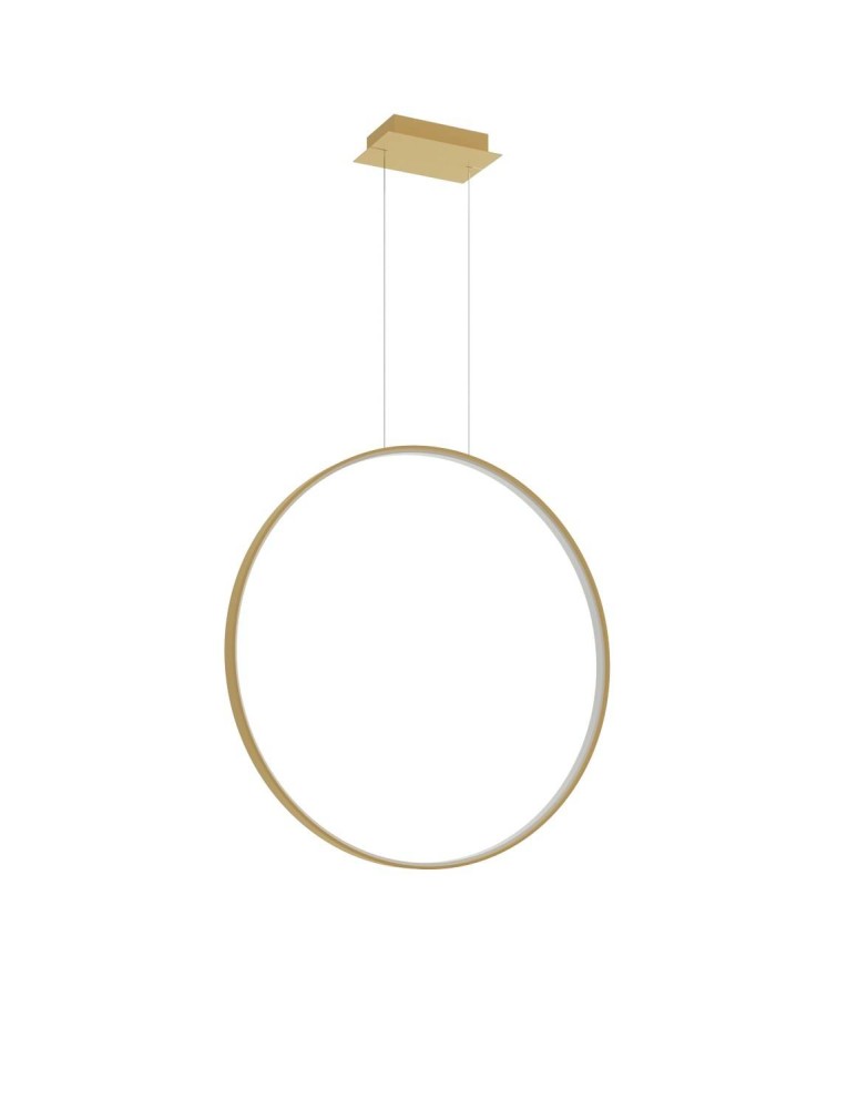 Pendant lamps circles - Thoro RIO 78 gold LED 3000K pendant lamp TH.175 - product kolory-swiatla.pl 1