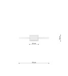 Pendant lamps circles - Thoro RIO 78 gold LED 3000K pendant lamp TH.175 - product 10