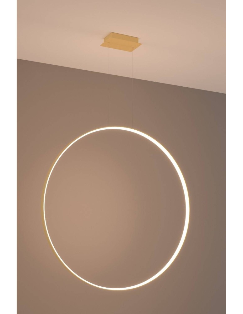 Pendant lamps circles - Thoro RIO 110 gold LED 3000K pendant lamp TH.179 - product kolory-swiatla.pl 3