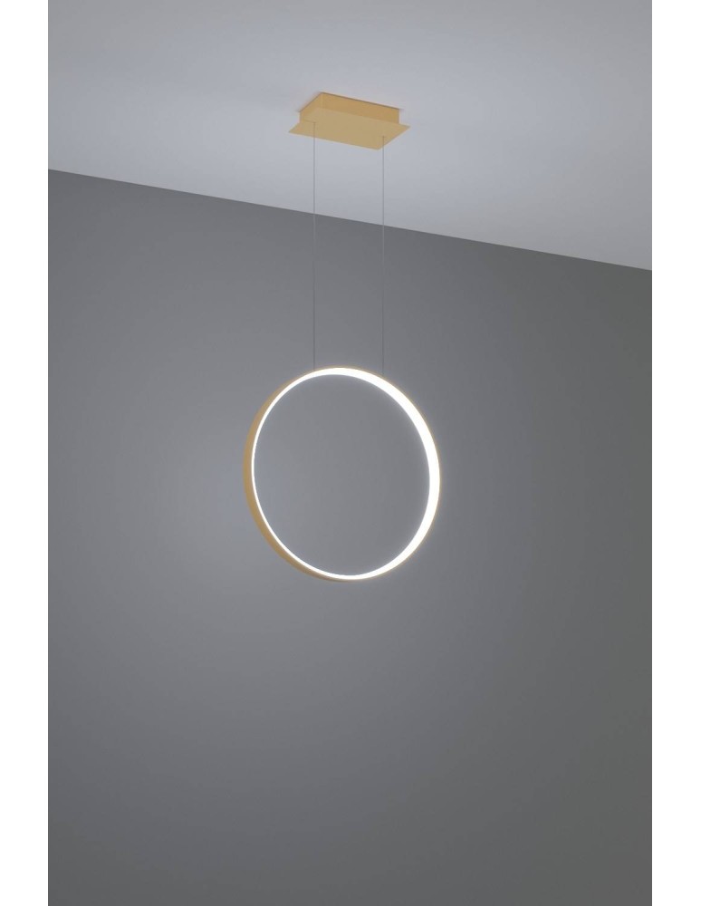 Pendant lamps circles - Thoro RIO 55 gold LED 4000K pendant lamp TH.221 - product kolory-swiatla.pl 3