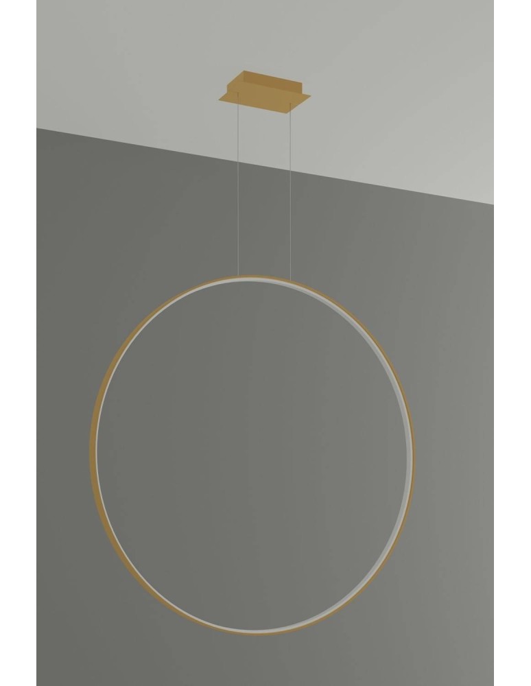 Pendant lamps circles - Thoro pendant lamp RIO 110 gold LED 4000K TH.171 - product kolory-swiatla.pl 2