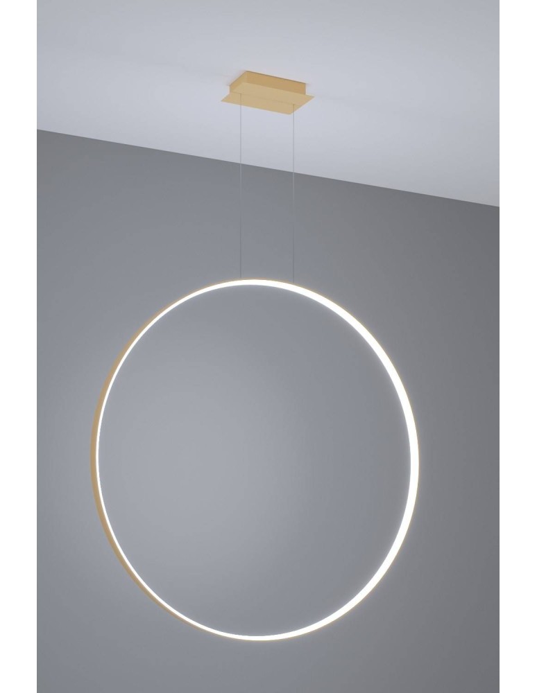 Pendant lamps circles - Thoro pendant lamp RIO 110 gold LED 4000K TH.171 - product kolory-swiatla.pl 3