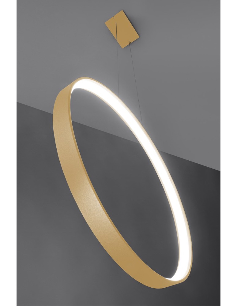 Pendant lamps circles - Thoro pendant lamp RIO 110 gold LED 4000K TH.171 - product kolory-swiatla.pl 4