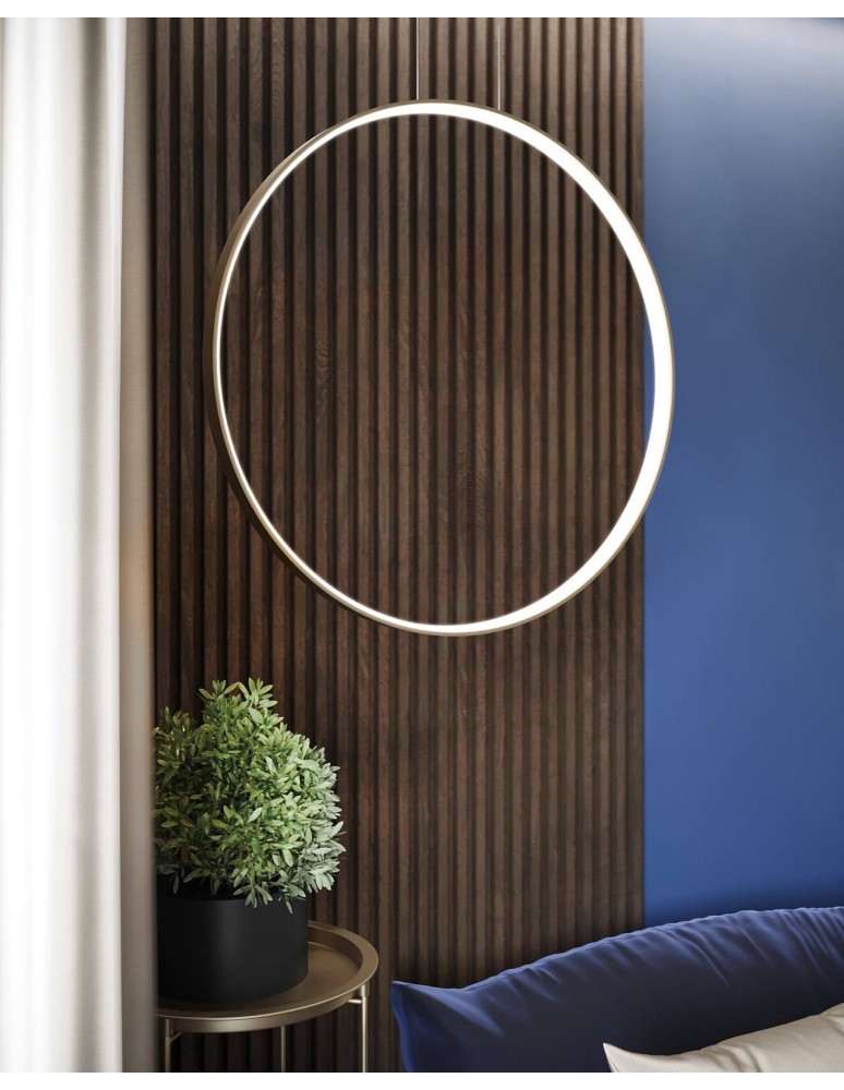 Pendant lamps circles - Thoro pendant lamp RIO 110 gold LED 4000K TH.171 - product kolory-swiatla.pl 15