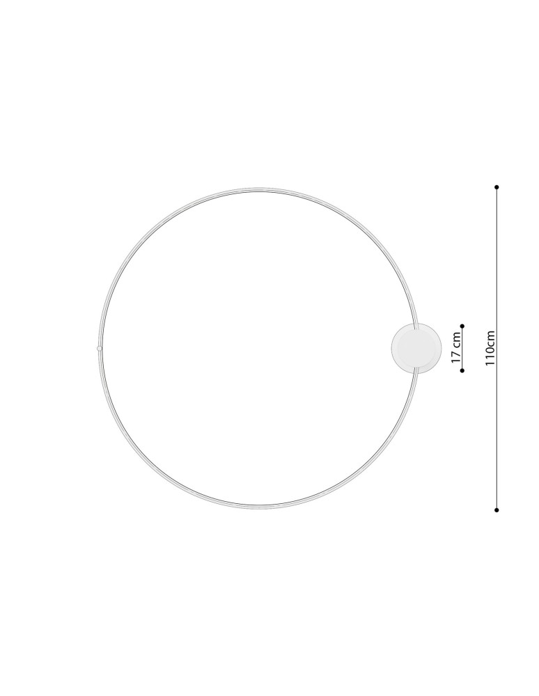 Ring ceiling lamps - Thoro Plafond RIO 110 gold LED 3000K TH.226 - product kolory-swiatla.pl 10