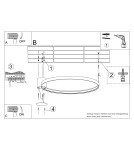 Ring ceiling lamps - Thoro Plafond RIO 110 gold LED 3000K TH.226 - product 11