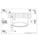 Ring ceiling lamps - Thoro Plafond RIO 110 gold LED 4000K TH.227 - product 11