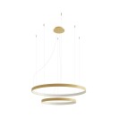Pendant lamps circles - Thoro Chandelier RIO 2 55/78 gold LED 3000K TH.214 - product 1