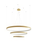 Pendant lamps circles - Thoro Chandelier RIO 3 55/78/110 gold LED 3000K TH.173 - product 1