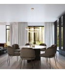 Pendant lamps circles - Thoro Chandelier RIO 3 55/78/110 gold LED 3000K TH.173 - product 10