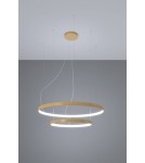 Pendant lamps circles - Thoro Chandelier RIO 2 55/78 gold LED 4000K TH.268 - product 3
