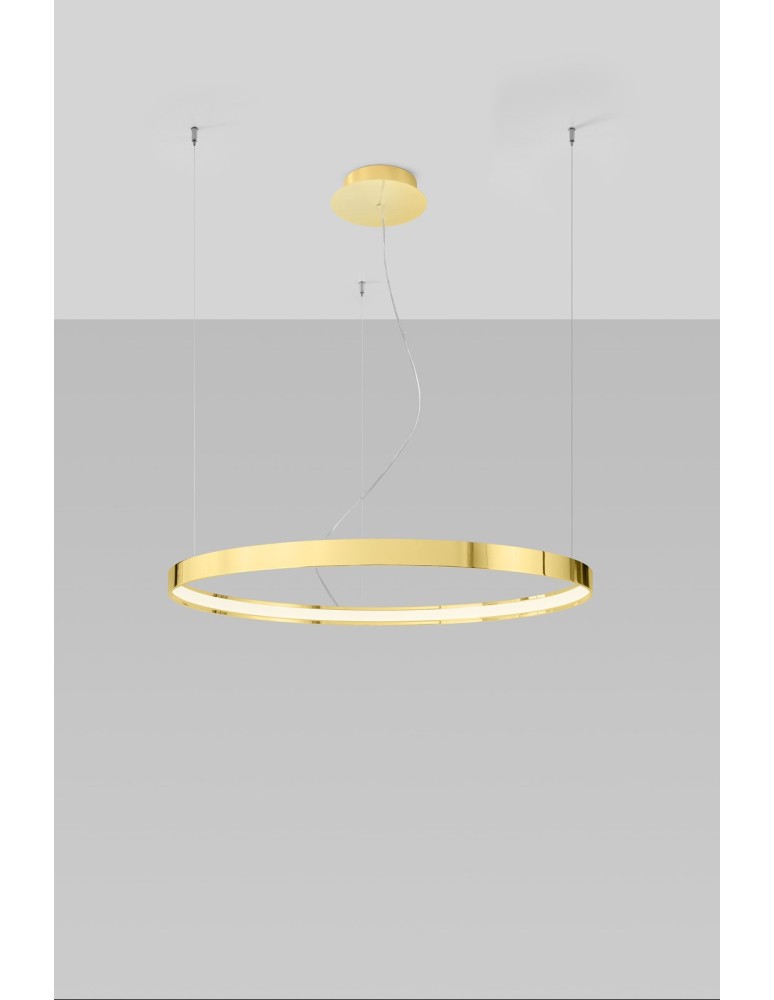 Pendant lamps circles - Thoro RIO 78 pendant lamp gold gloss LED 3000K TH.246 - product kolory-swiatla.pl 2