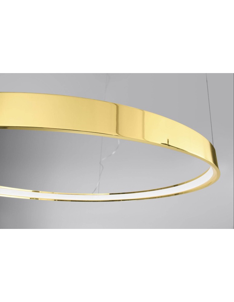 Pendant lamps circles - Thoro RIO 78 pendant lamp gold gloss LED 3000K TH.246 - product kolory-swiatla.pl 6