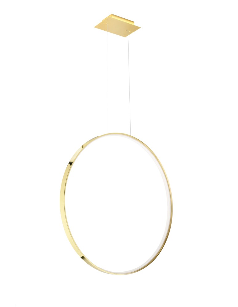 Pendant lamps circles - Thoro RIO 78 pendant lamp gold gloss LED 3000K TH.248 - product kolory-swiatla.pl 1