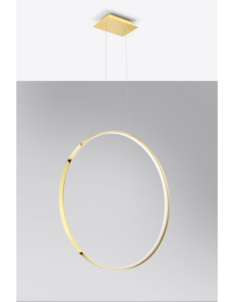Pendant lamps circles - Thoro RIO 78 pendant lamp gold gloss LED 3000K TH.248 - product kolory-swiatla.pl 2