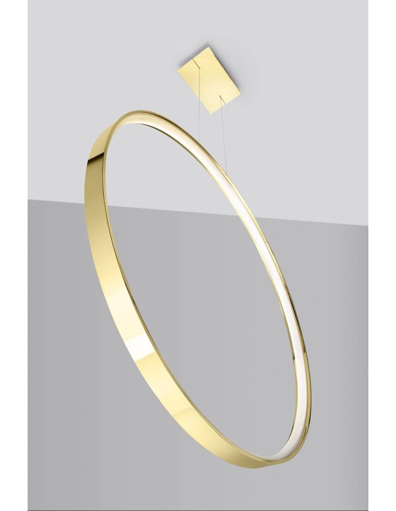 Pendant lamps circles - Thoro RIO 78 pendant lamp gold gloss LED 3000K TH.248 - product kolory-swiatla.pl 4